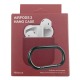 Чехол силикон для AirPods 1/2 гранатовый (Hibiscus) с карабином  - фото 1
