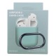 Чехол силикон AirPods 1/2 с карабином мятный (Mint Green) - фото 1