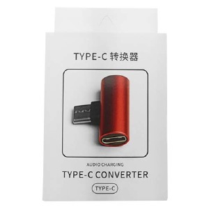 Аудио переходник Type-C(папа)-2хТype-C(мама) стальной (работает при условии отсутвия разъема 3,5)# - фото