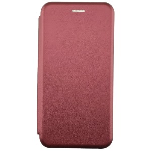 Чехол-книжка Fashion Xiaomi Poco M5/Note 11 R бордовый - фото