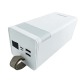 Power bank/Павербанк 50000mA Denmen DP25 белый 2USB-2.1A (input Type-C) + LED с фонариком - фото 1