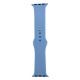 Ремешок для Apple Watch 38/40/41mm силиконовый голубой L (35) - фото 1