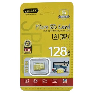 Карта памяти Micro SD 128GB (10) (-adapter) Gerlax (гарантія 1 рік) UHS-I/U-3 - фото