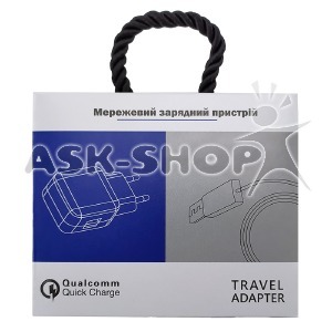 СЗУ Type-C Husky H03L02 2A(REAL 3.0A) QC3.0 2в1 белое (S6 design) - фото