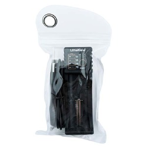 Зарядное для аккумуляторов LiitoKala Lii-100B 1х/универсальное/Li-ion/NiMH/NiCD/LiFePO4/LED индикатор/11,2х3,7х3,2см/черное в т.у. - фото