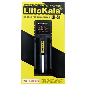 Зарядное для аккумуляторов LiitoKala Lii-S1 (универсальное,подходит для многих аккумулятор, Li-ion/LiFe/NiCd/N) Auto-polarity detection+ LCD - фото