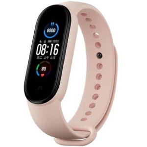 Ремешок для фитнесс браслета Mi Band 3/4 цветной однотонный бежевый (19) - фото