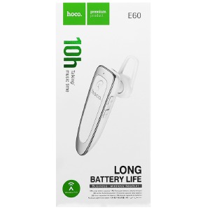 Bluetooth-гарнитура Hoco E60 BT5.0/150mAh белая (19) - фото