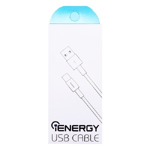 Кабель iPhone Lightning (5/6/7/8...) Energy classic 2A белый 1м# - фото