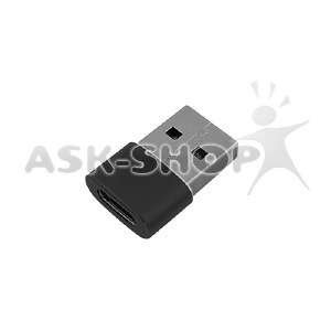 PD переходник Type-C (мама)-USB (папа) черный - фото