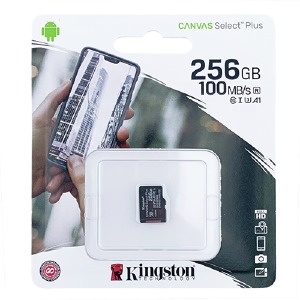 Карта памяти Micro SD 256GB (10) (-adapter) Kingston Canvas Select Plus UHS-I/U-3 - фото