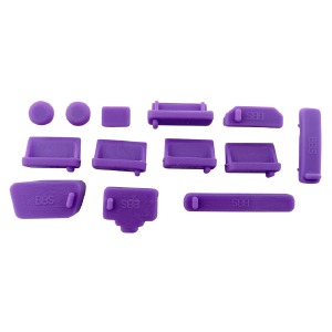 Заглушки от пыли для ноутбуков и пк силиконовые фиолетовые - фото