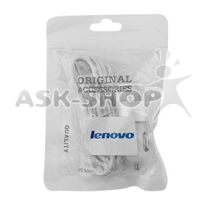 АЗУ microUSB Lenovo 2.1A/2USB белое в т.у. # - фото