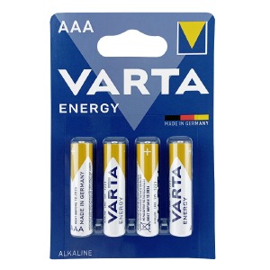 LR03 Батарейки Varta Energy щелочная по 4шт (мизинчиковые)/цена за 1 бат. - фото