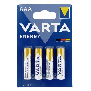LR03 Батарейки Varta Energy AAA щелочные по 4шт (мизинчиковые)/цена за 1 бат. (40) - фото