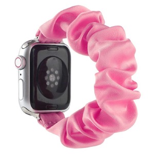 Ремешок для Apple Watch 42/44/45mm тканевой "резинка" розовый# - фото