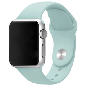 Ремешок для Apple Watch 38/40/41mm силиконовый (15) мятный L - фото