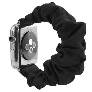 Ремешок для Apple Watch 38/40/41mm тканевой "резинка" черный - фото