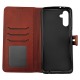 Чехол-книжка Flip Cover LEATHER Redmi Note 12 4G красный - фото 1