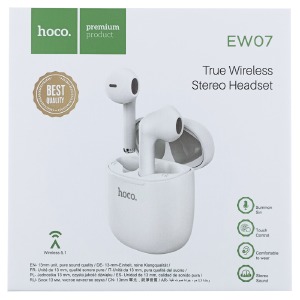 Bluetooth Air Pods Hoco EW07 белые - фото