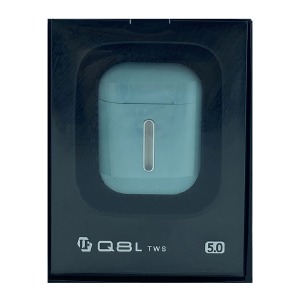 Bluetooth Air Pods Q8L 5.0 touch голубые (design 1/2 series) - фото