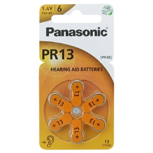 Батарейки PR-48/V13/ZA13 Panasonic 1.4v (слуховой аппарат) по 6шт/цена за 1 бат. - фото