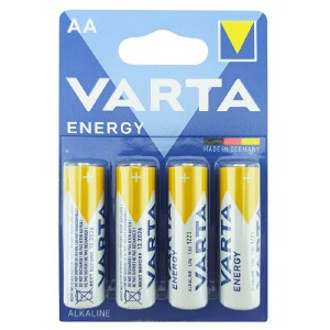 LR06 Батарейки Varta Energy AA щелочные Alkaline по 4 шт (пальчиковые)/цена за 1 бат. (80) - фото