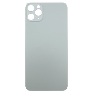 Задняя корпусная крышка Iphone 11 Pro Max серебро - фото