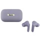 Bluetooth Air Pods Hoco ES59 фиолетовые (уценка, трещина на левом ухе) - фото 1