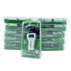 'SET АЗУ USB блочек Gerlax GC-10S 3A/1USB/QC3.0/PD20W белое (10ШТ!!! + 1ШТ ПОДАРОК) - фото