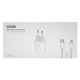 'SET СЗУ Type-C to iPhone Lightning Gerlax A8L 3A/PD20W белый 1м (9ШТ!!!+1ШТ ПОДАРОК) - фото 1