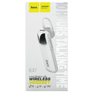 Bluetooth-гарнитура Hoco E37 BT4.1/170mAh белая (19) - фото