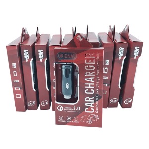 'SET АЗУ USB блочек T05 Metall 2.4A/12/24V/1USB/QC3.0 черное (10ШТ!!! + 1ШТ ПОДАРОК) - фото
