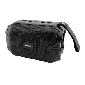 Колонка Gerlax S1 5Wx1/LED/BT5,0/USB/AUX/microSD/FM/1200mAh 8x8x12см черная - фото
