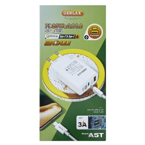 СЗУ Type-C to Type-C Gerlax A5T 3A/1USB/QC3.0/PD20W белый - фото
