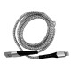Кабель iPhone Lightning Gerlax L7L 6А тканевой серый 1м - фото 1