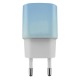 Блочек PD Type-C Hoco C101A PD20W бело-голубой (11) - фото 1