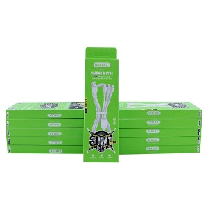 `SET кабелей 3в1 (microUSB+Lightning+Type-C) Gerlax D5G белый 3А 1,25м (10ШТ!!! + 1ШТ ПОДАРОК) - фото
