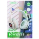 Наушники большие MP3 + Bluetooth Gerlax H8P LED ушки фиолетовые - фото 1