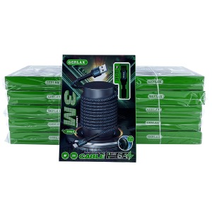`SET кабелей Type-C Gerlax GD-54T3 6A/QC3.0 тканевой синий 3м (10ШТ!!!+1ШТ ПОДАРОК) - фото