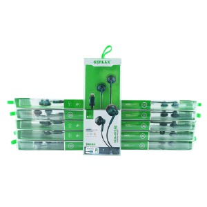 `SET Hands Free iPhone Lightning Gerlax GE-04 вкладыши зеленые 1,2м (10ШТ!!!+1ШТ ПОДАРОК) - фото