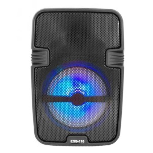 Колонка чемодан мини ESS-110 Bluetooth черная 21х15х11 см  - фото