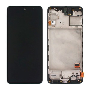 Дисплей для телефона Samsung M317/M31s 2020 черный с тачскрином, модуль, 100% сервис оригинал - фото