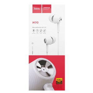 Hands Free 3.5 Hoco M70 белые 1,2м (21) - фото