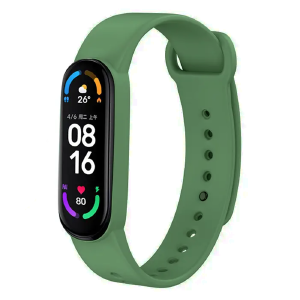 Ремешок для фитнесс браслета Mi Band 3/4 цветной однотонный полынь (16) - фото