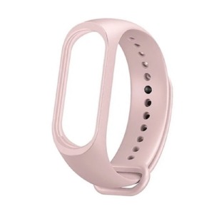 Ремешок для фитнесс браслета Mi Band 7 цветной однотонный пудра (9) - фото