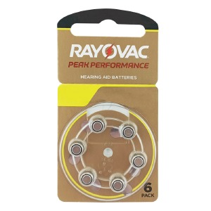 Батарейки PR-70/V10/ZA10 Varta/Rayovac 1.4v (слуховой аппарат) по 6шт/цена за 1 бат. - фото