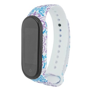Ремешок для фитнесс браслета Mi Band 5/6 принт узор 4# - фото