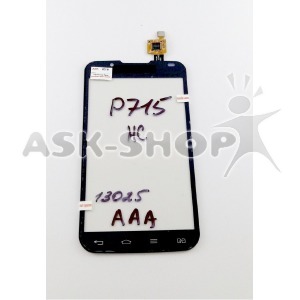 Сенсор (Touchscreen) LG P715/P716 L7 II black high copy - фото