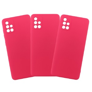 Силикон FULL Cover Samsung A22/A225/M22 Hot pink - фото